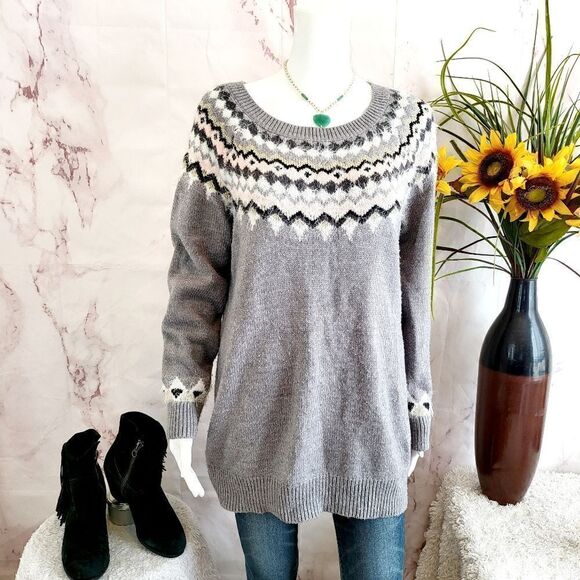 Motherhood Maternity soft Fair Isle sweater - Picture 3 of 8